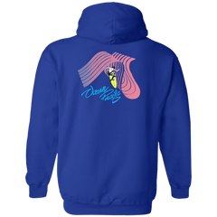 Tubular Flip Print Fleece Hoodie