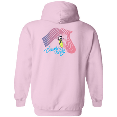 Tubular Flip Print Fleece Hoodie