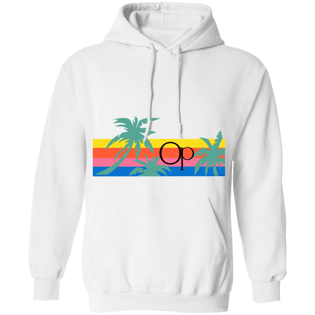 Palms Belly Print Fleece Hoodie