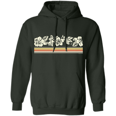 Flower Stripe Fleece Hoodie - Ocean Pacific