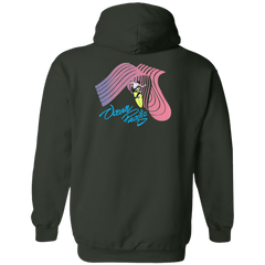 Tubular Flip Print Fleece Hoodie