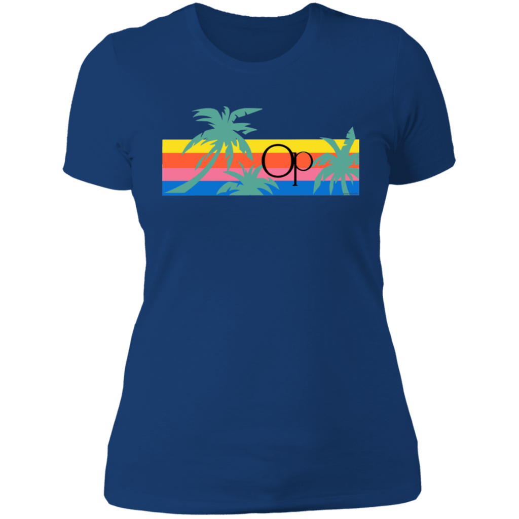 Her Classic Palm Short Sleeve Tee - Ocean Pacific