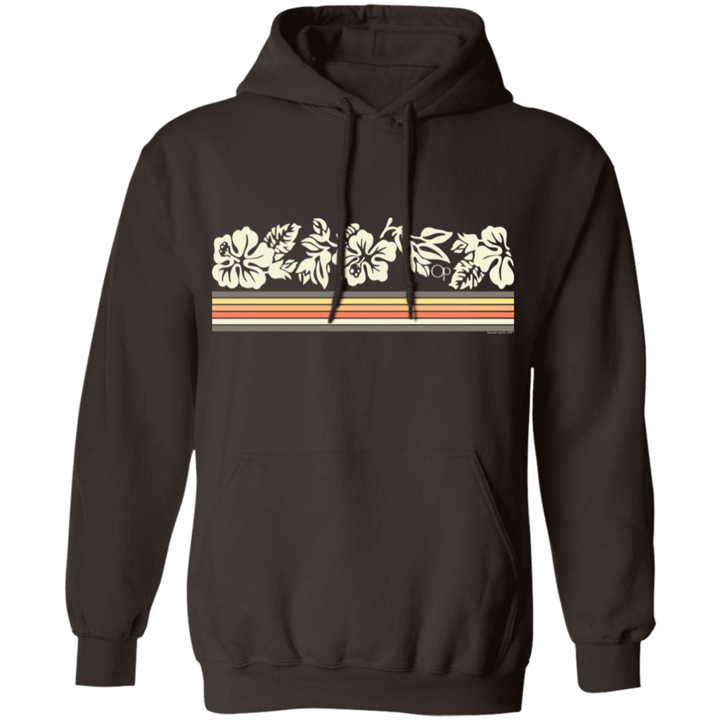 Flower Stripe Fleece Hoodie - Ocean Pacific