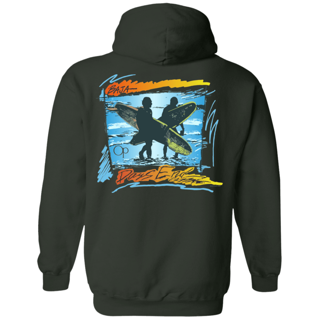 Days End Flip Print Fleece Hoodie