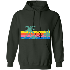 Palms Belly Print Fleece Hoodie