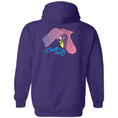 Tubular Flip Print Fleece Hoodie