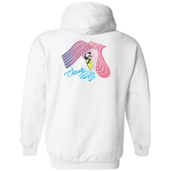 Tubular Flip Print Fleece Hoodie